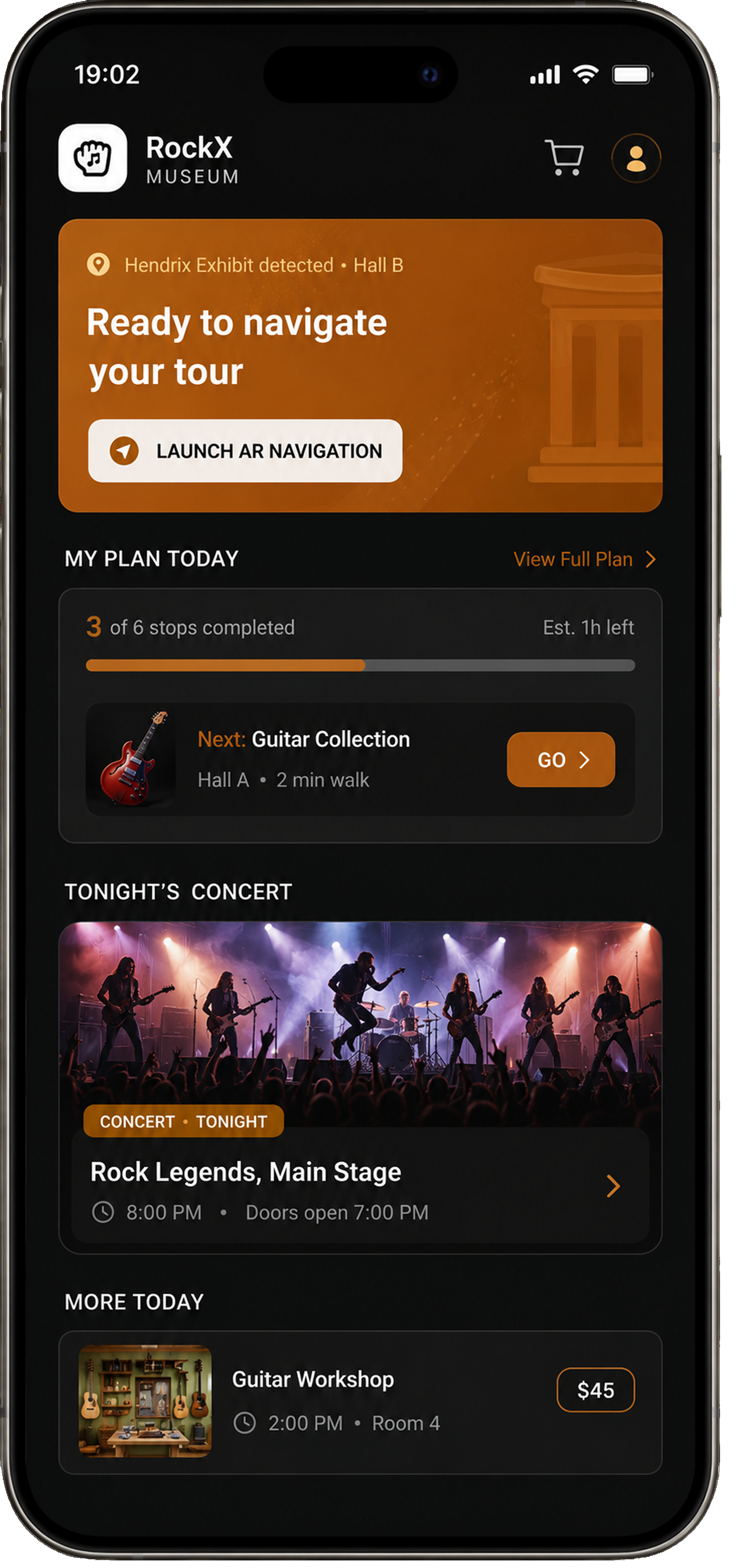 RockX home dashboard