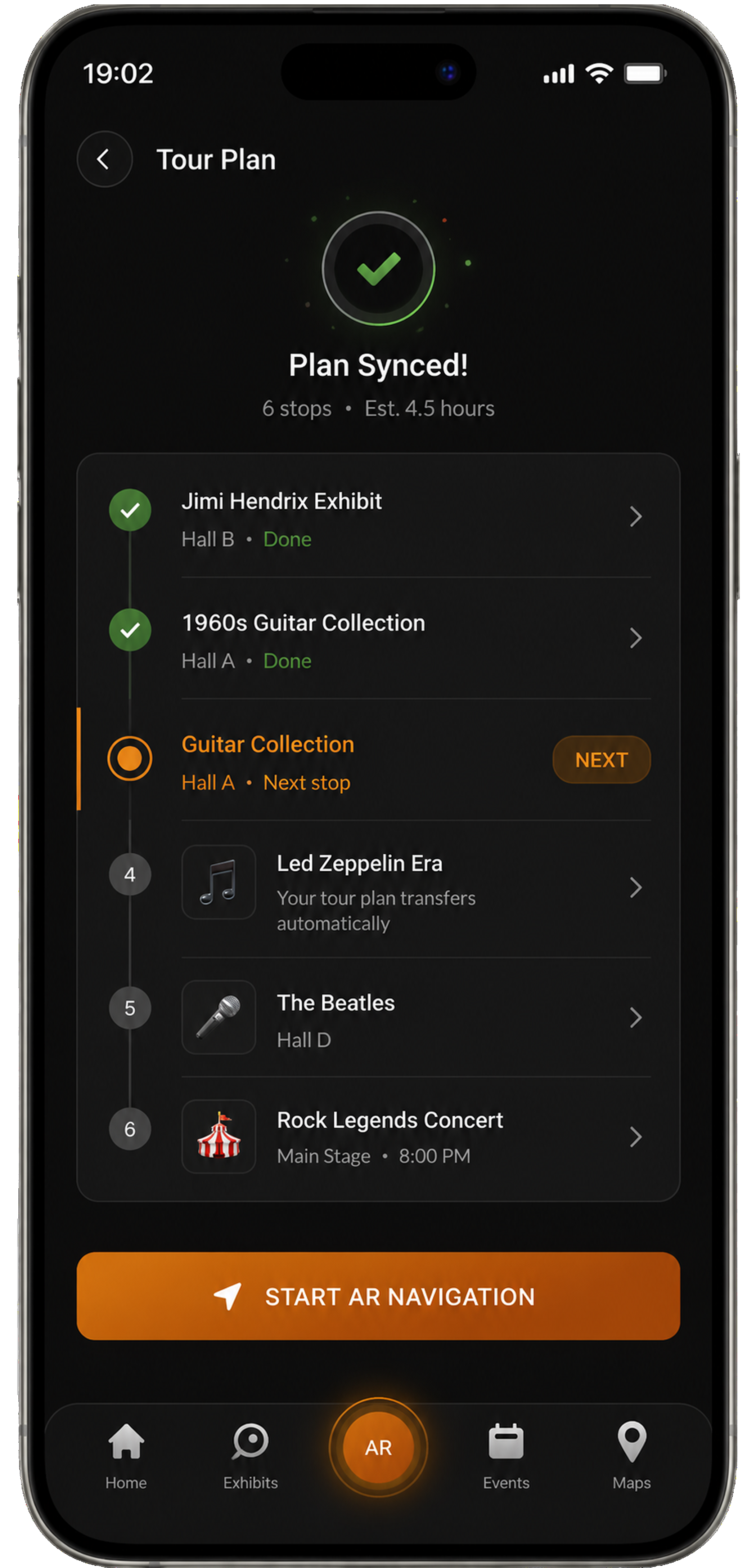 RockX synced tour plan
