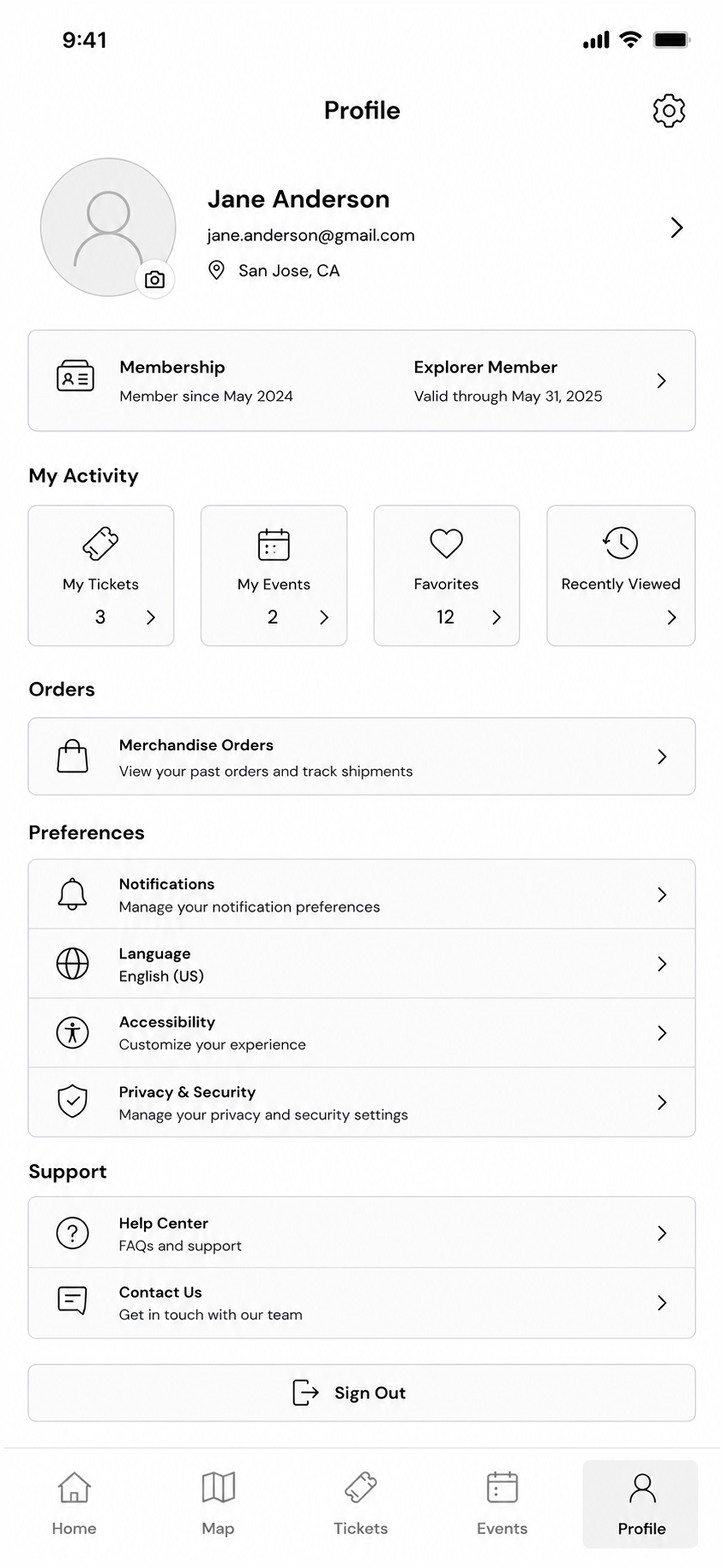 RockX profile wireframe